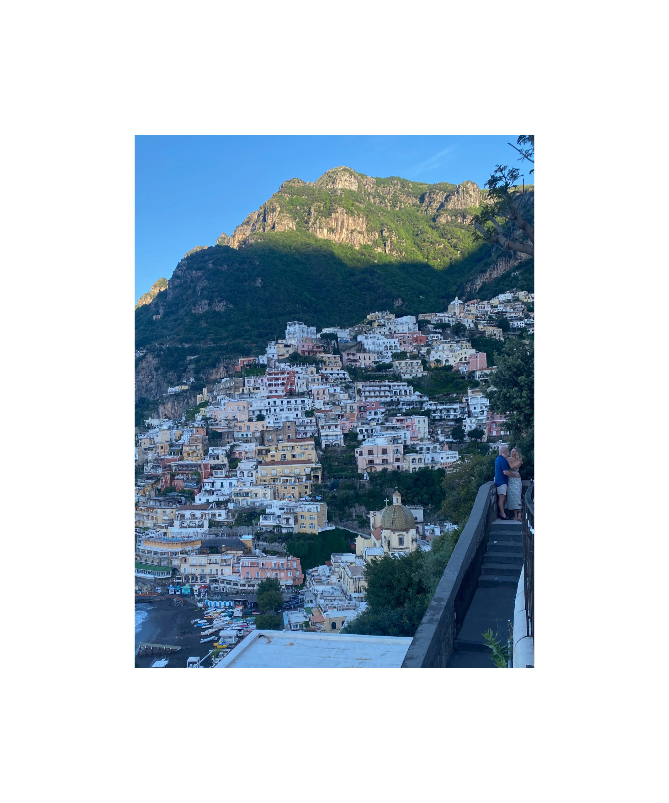 Via Cristoforo Colombo viewpoint in Positano.