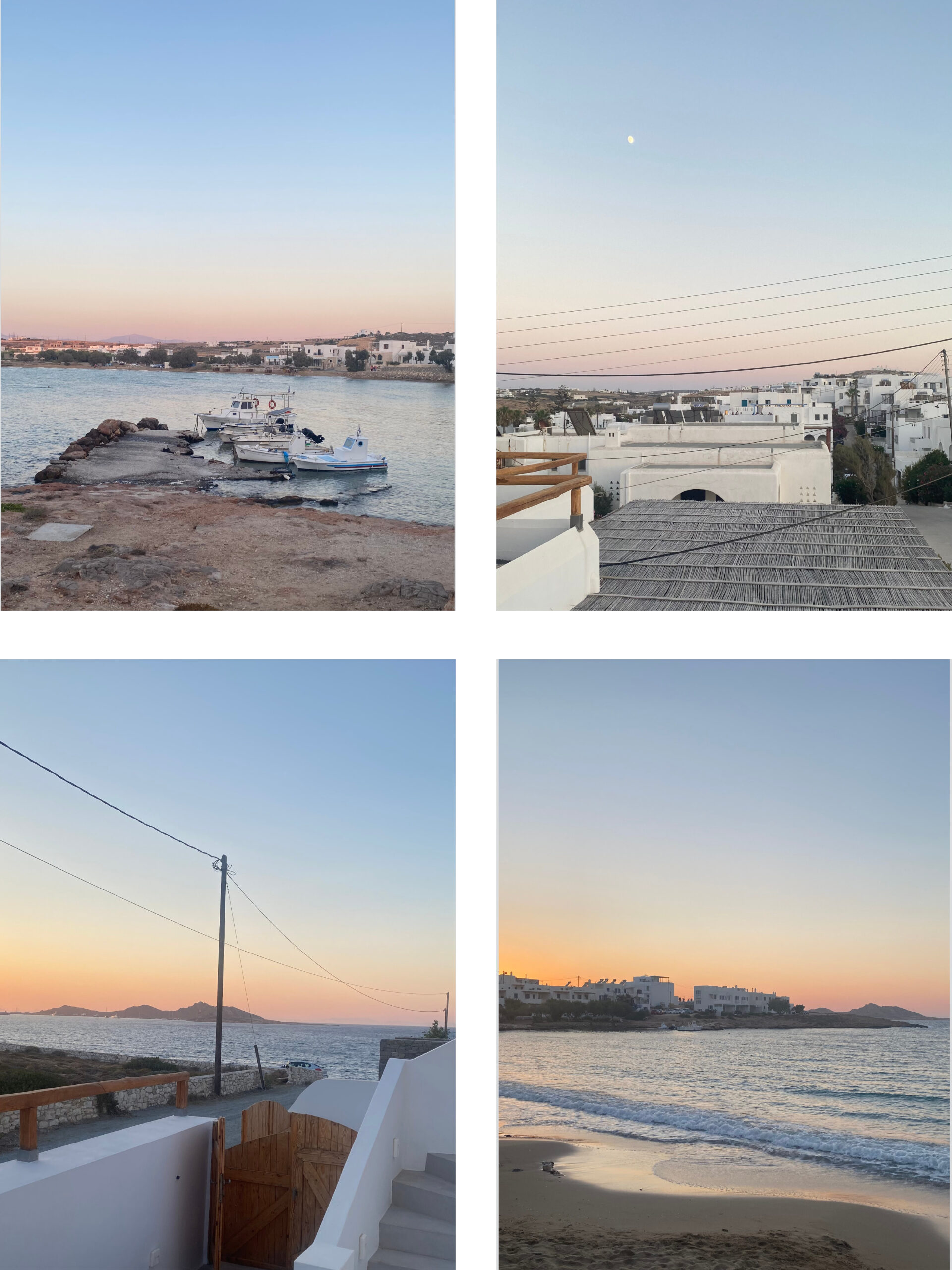 Sunset in Naousa, Paros.