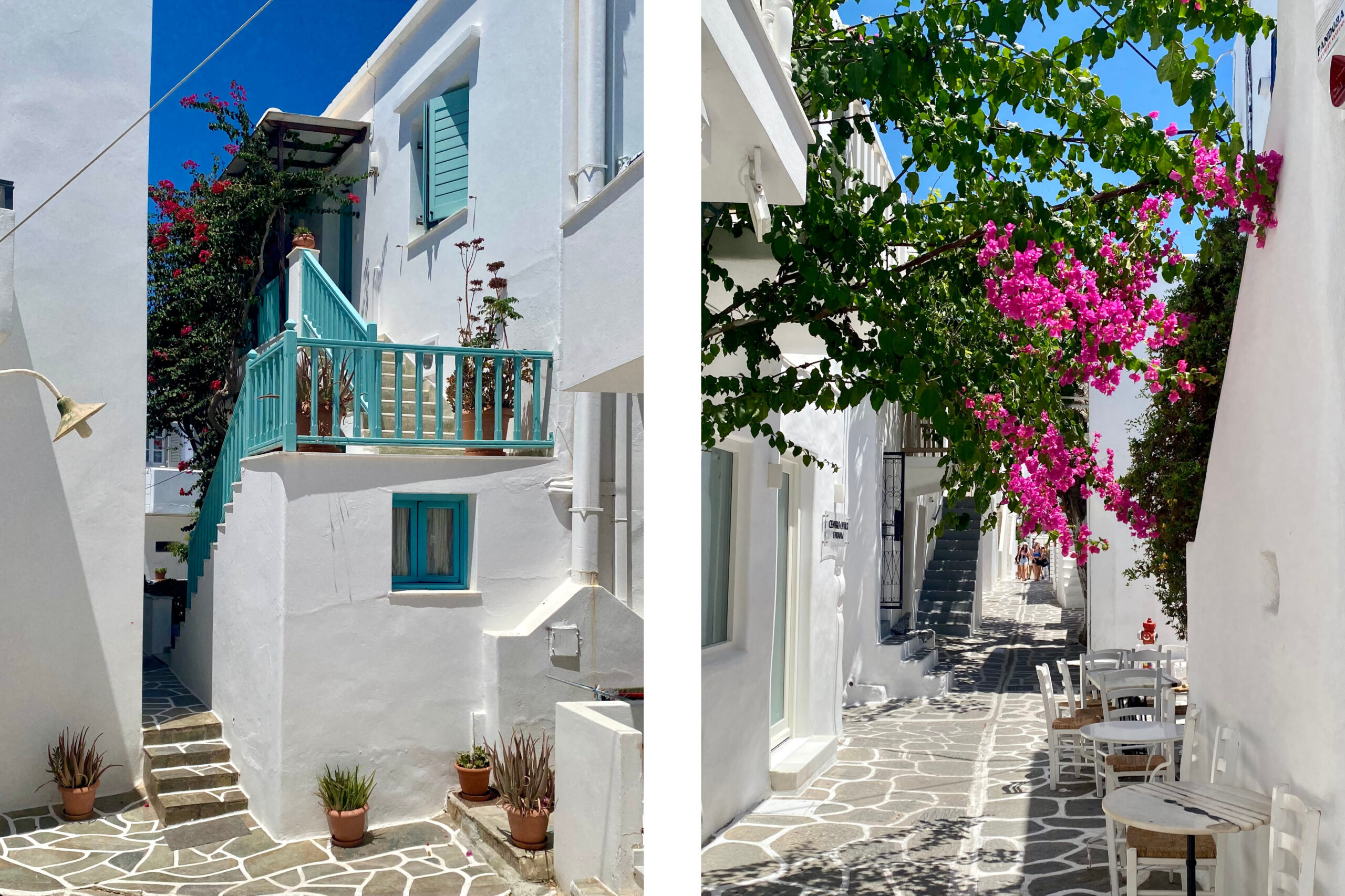 Laneways in Paros, Greece. 