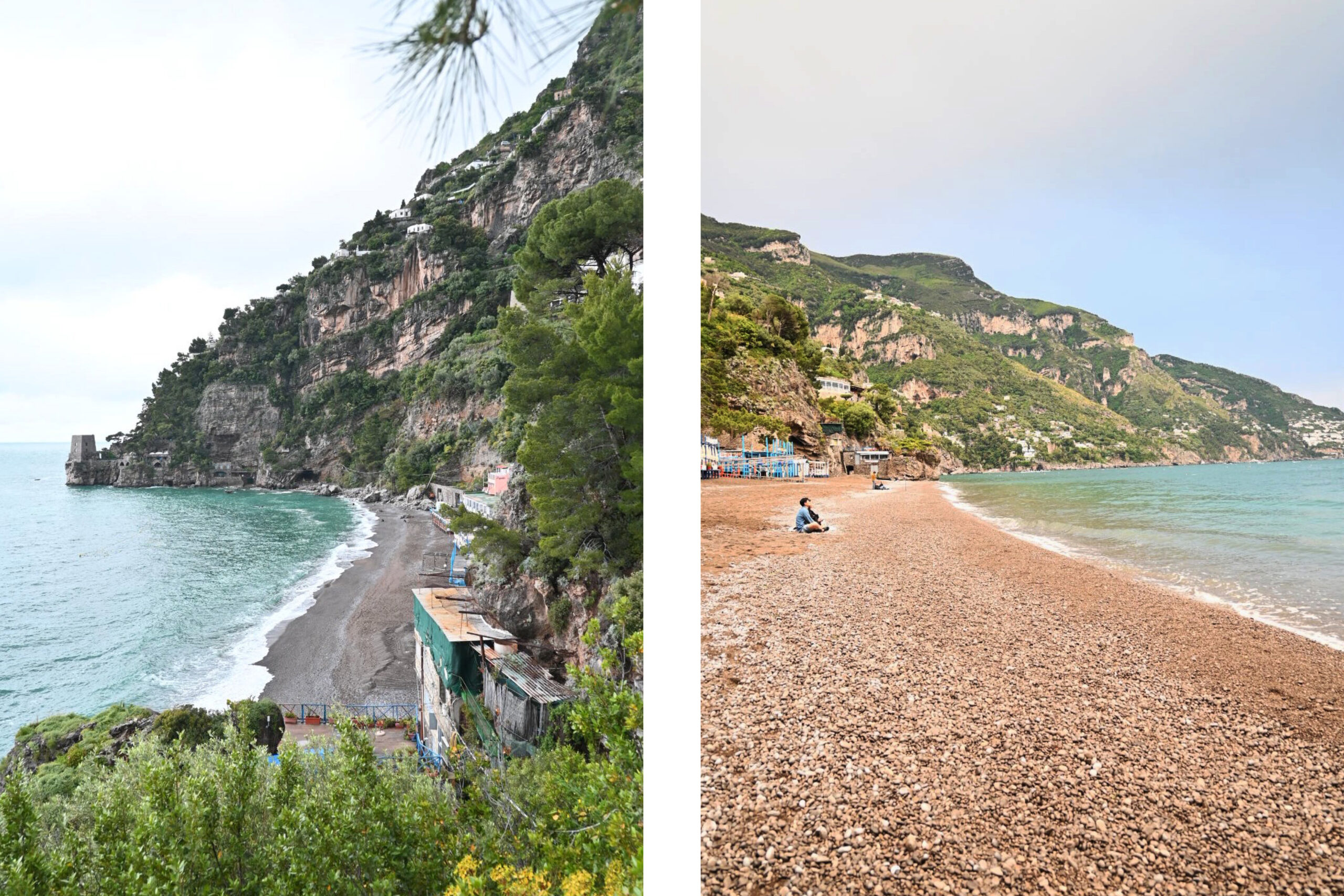 Fornillo Beach in Positano, Italy. 