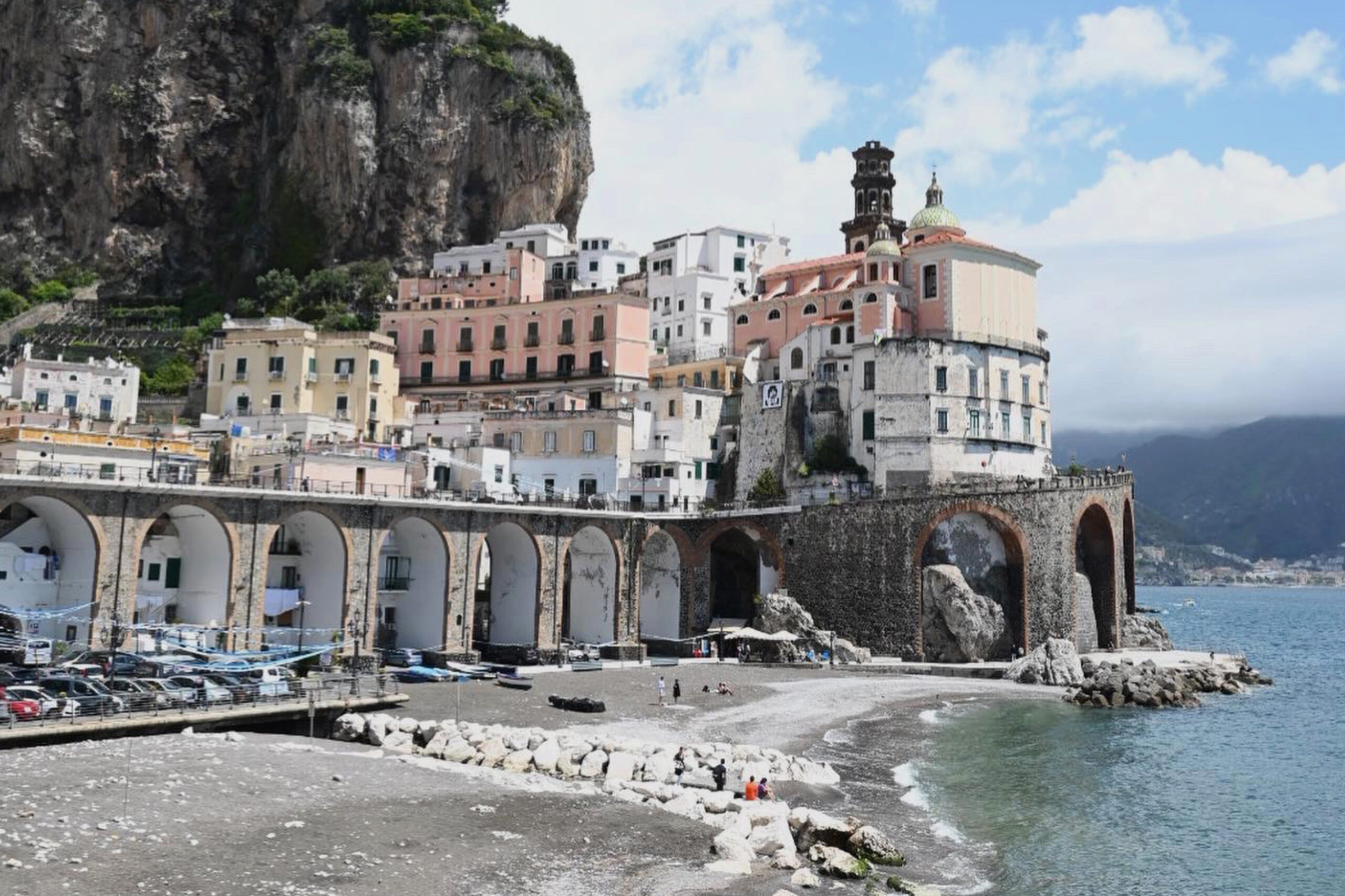 The town of Atrani in Italy's Amalfi Coast 