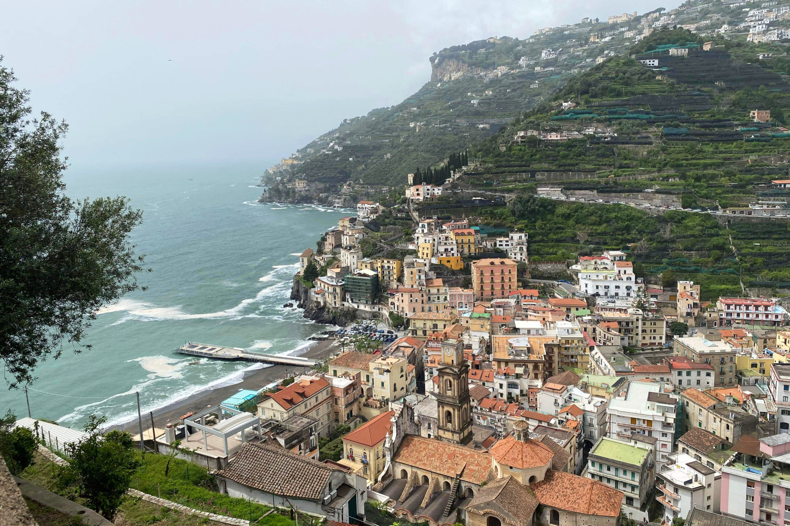 The town of Minori in Italy. 