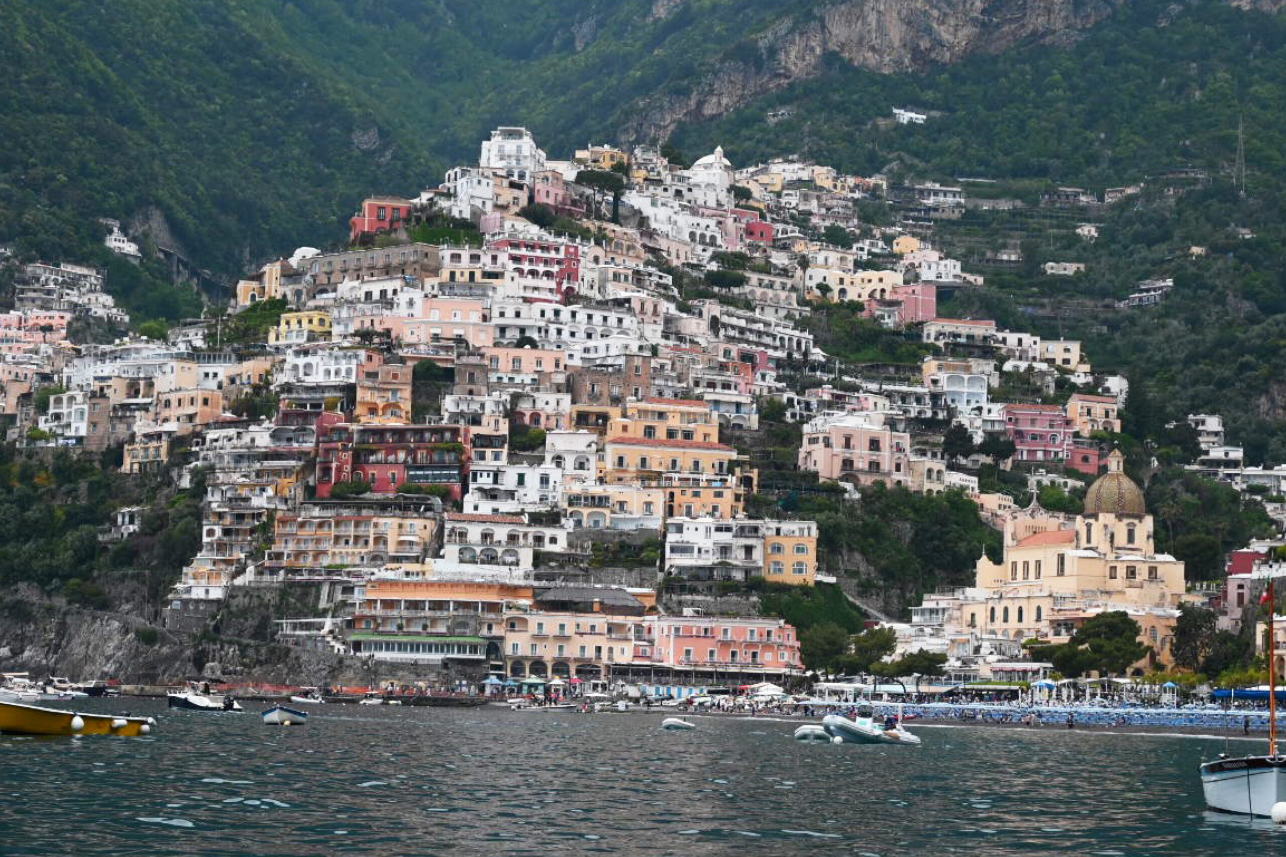 The town of Positano in Italy's Amalfi Coast.