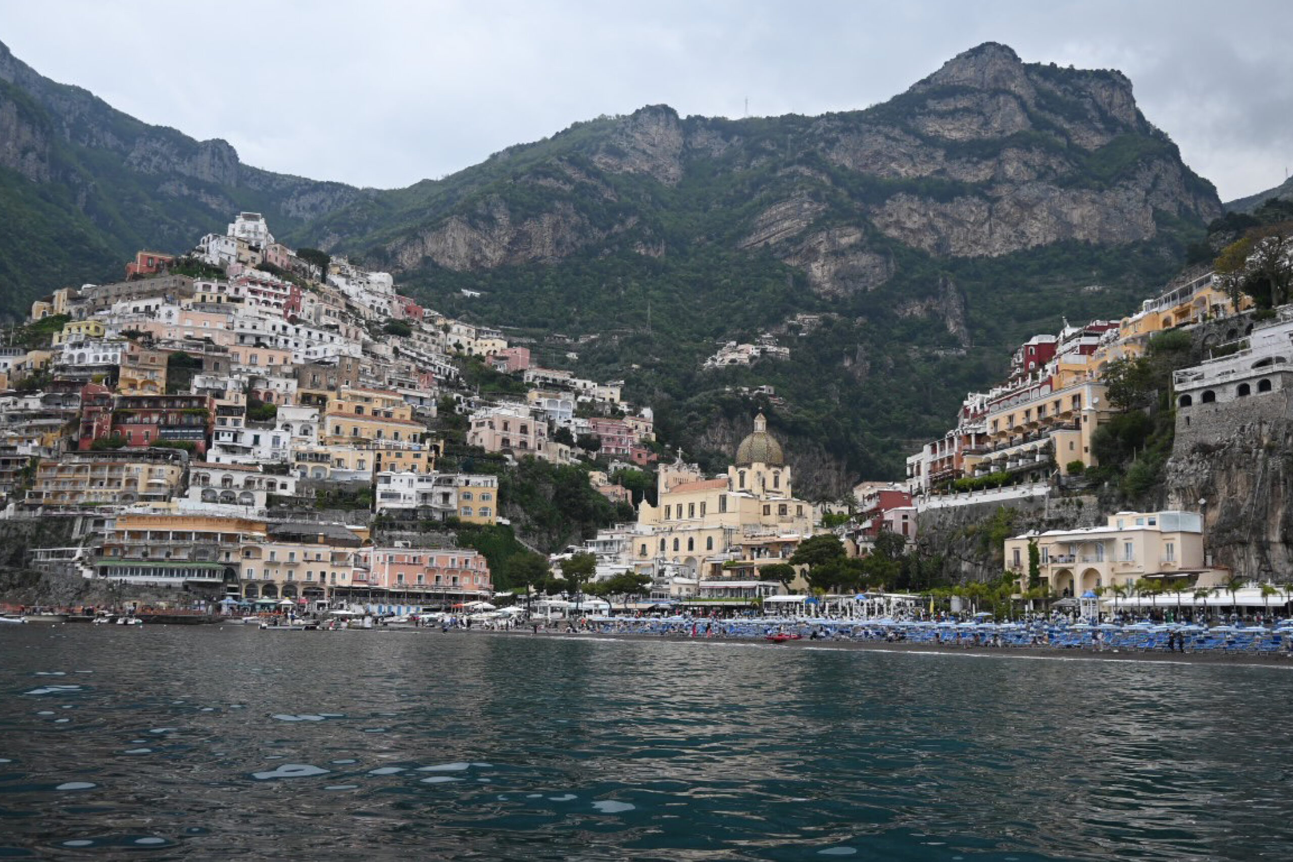 The town of Positano in the Amalfi Coast.