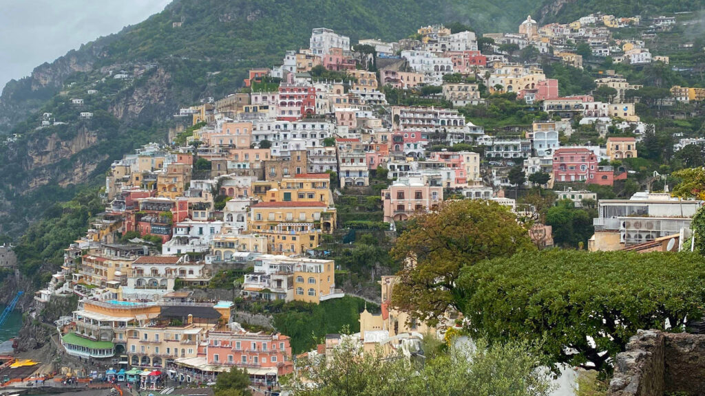 View of Positano in Italy's Amalfi Coast.